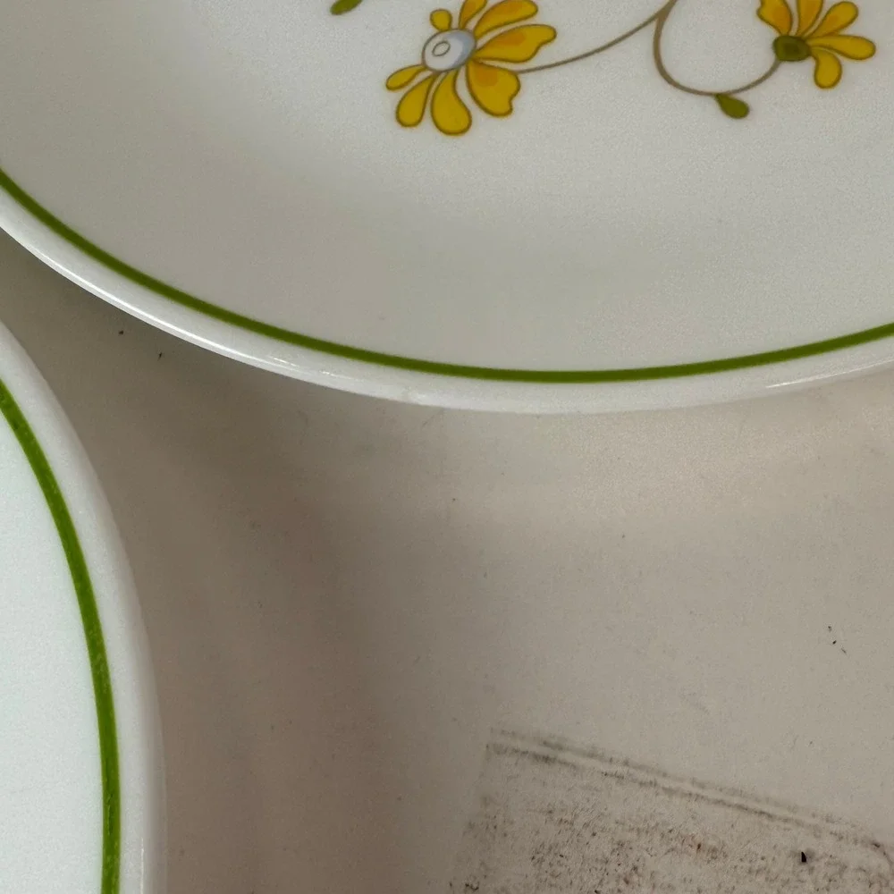 Corelle Corning Wildflower Lot 10 Salad Lunch Dessert Plates Vintage Floral
